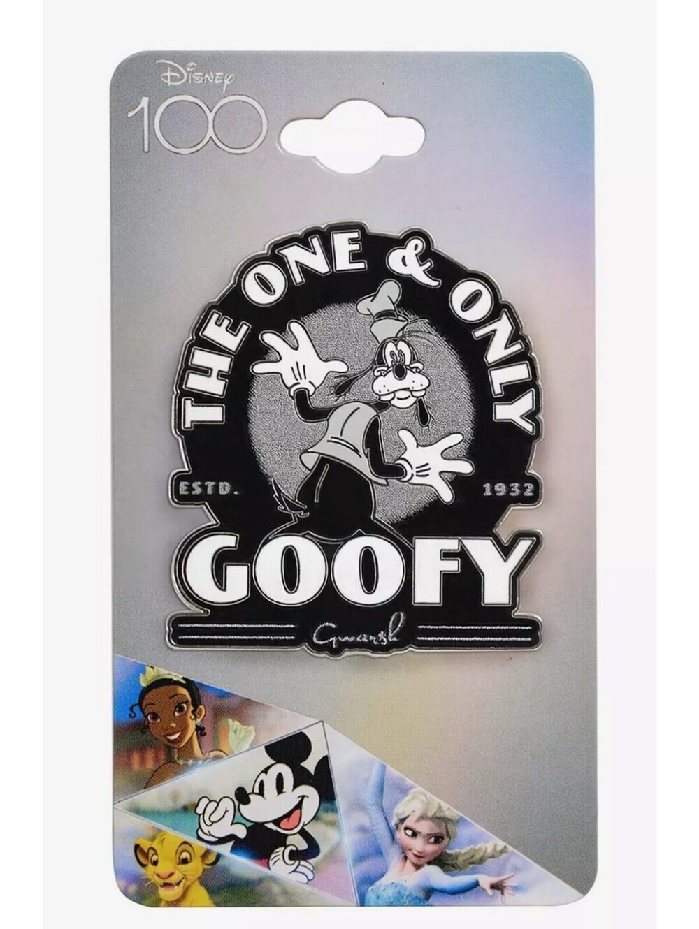 Disney 100 Goofy Tonal Portrait Enamel Pin